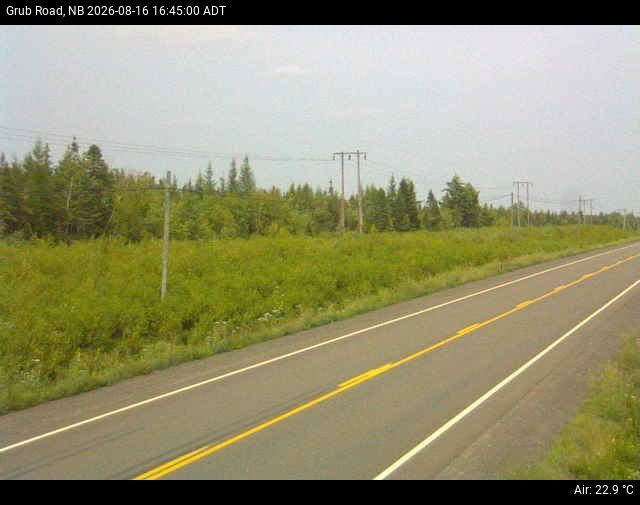 Web Cam image of Grub Road (NB Highway 10)