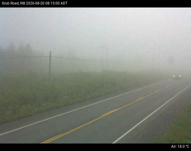 Web Cam image of Grub Road (NB Highway 10)