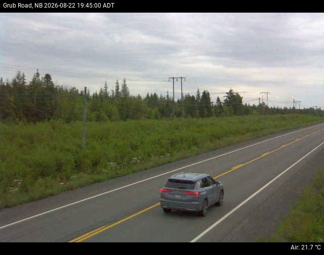 Web Cam image of Grub Road (NB Highway 10)