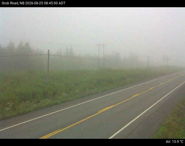 Web Cam image of Grub Road (NB Highway 10)