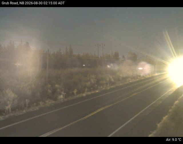 Web Cam image of Grub Road (NB Highway 10)