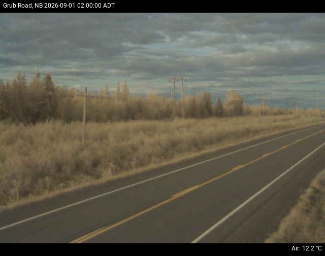 Web Cam image of Grub Road (NB Highway 10)