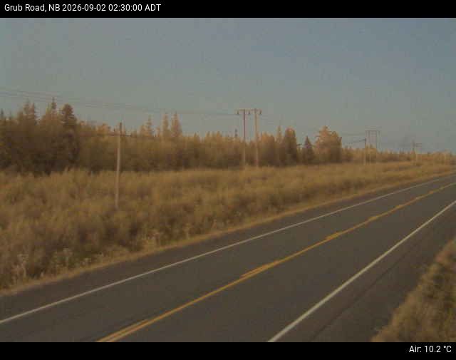 Web Cam image of Grub Road (NB Highway 10)