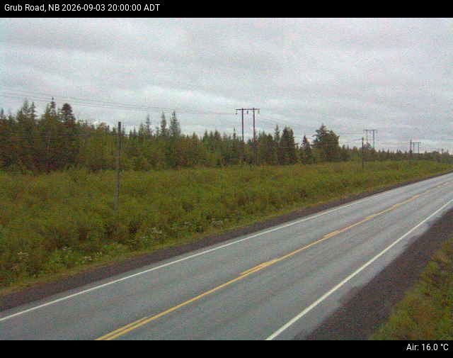 Web Cam image of Grub Road (NB Highway 10)