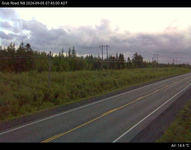 Web Cam image of Grub Road (NB Highway 10)