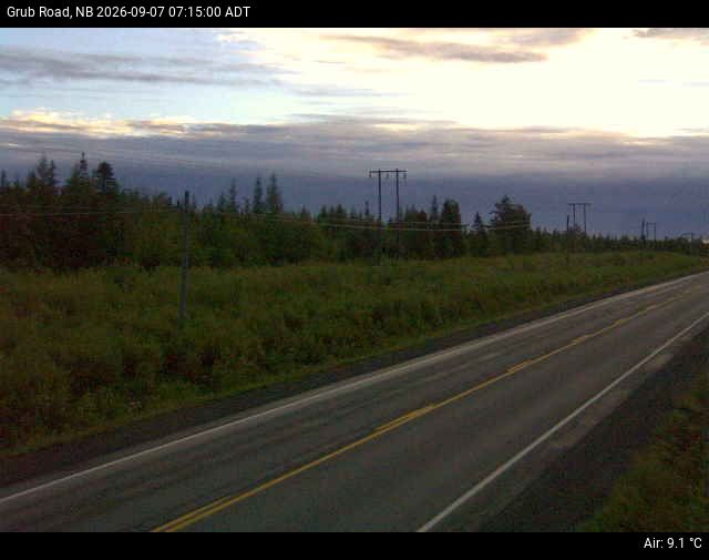 Web Cam image of Grub Road (NB Highway 10)