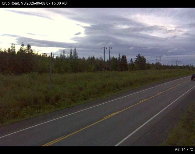 Web Cam image of Grub Road (NB Highway 10)