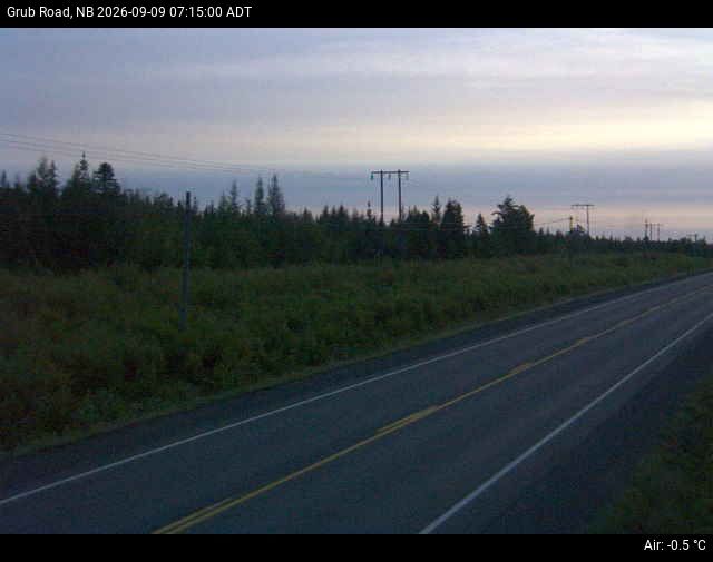Web Cam image of Grub Road (NB Highway 10)