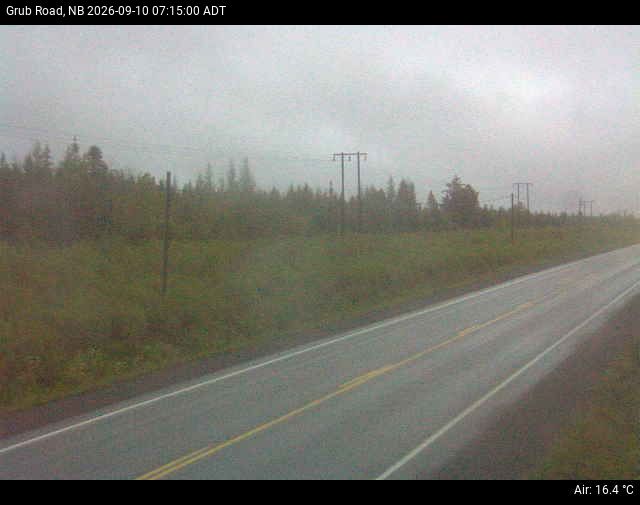 Web Cam image of Grub Road (NB Highway 10)