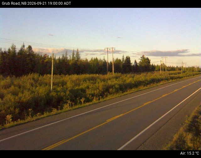 Web Cam image of Grub Road (NB Highway 10)