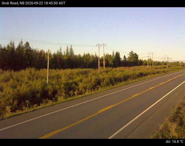 Web Cam image of Grub Road (NB Highway 10)