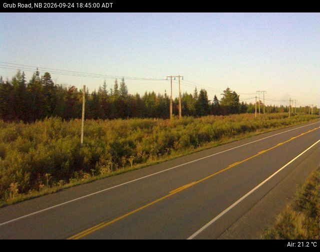 Web Cam image of Grub Road (NB Highway 10)