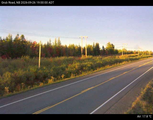 Web Cam image of Grub Road (NB Highway 10)