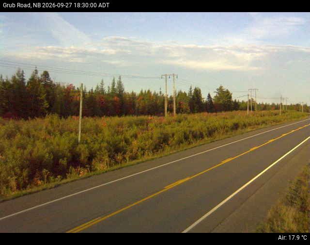Web Cam image of Grub Road (NB Highway 10)