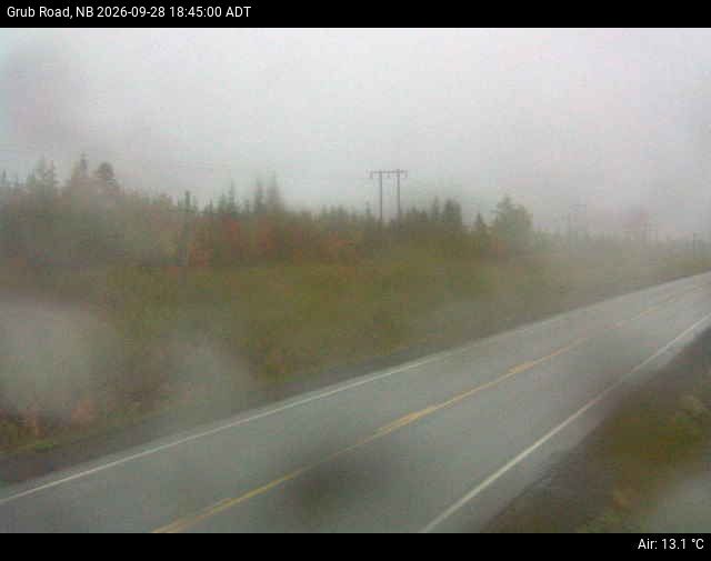 Web Cam image of Grub Road (NB Highway 10)