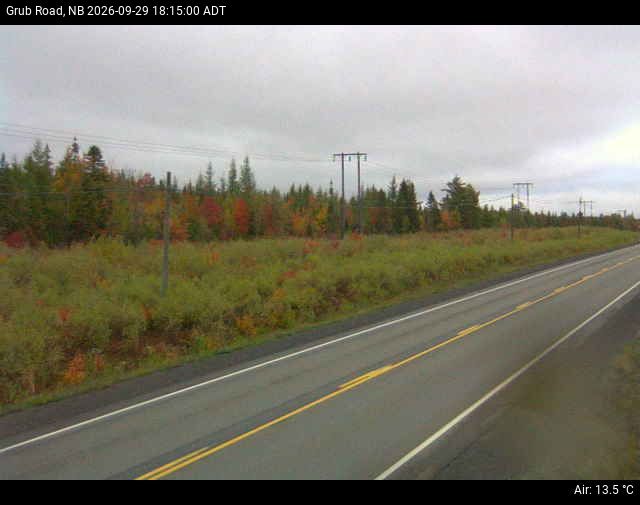 Web Cam image of Grub Road (NB Highway 10)
