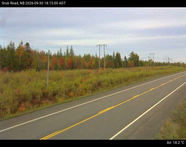 Web Cam image of Grub Road (NB Highway 10)