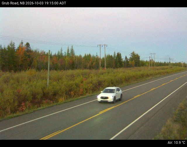 Web Cam image of Grub Road (NB Highway 10)