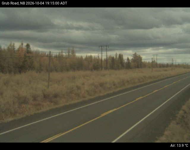 Web Cam image of Grub Road (NB Highway 10)