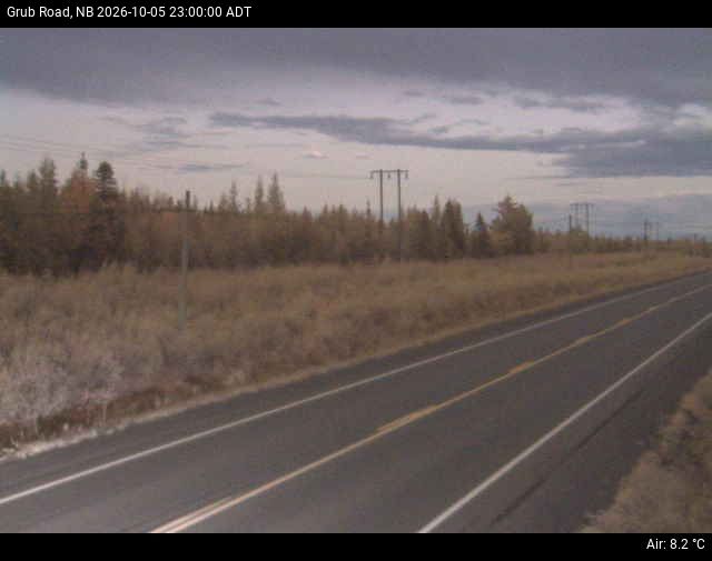Web Cam image of Grub Road (NB Highway 10)