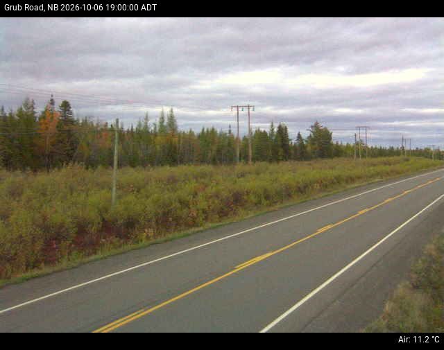 Web Cam image of Grub Road (NB Highway 10)