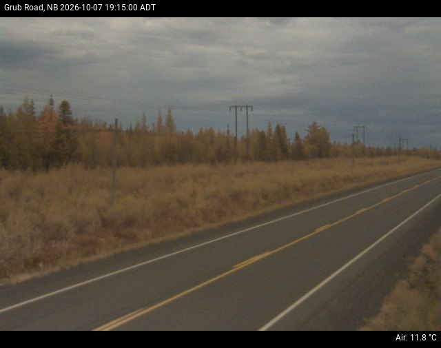 Web Cam image of Grub Road (NB Highway 10)