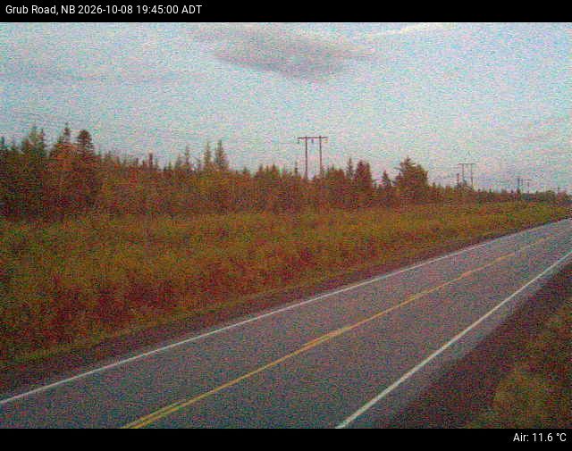 Web Cam image of Grub Road (NB Highway 10)