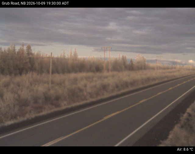Web Cam image of Grub Road (NB Highway 10)