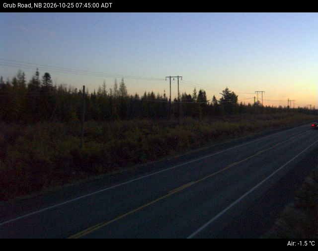 Web Cam image of Grub Road (NB Highway 10)