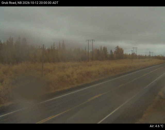 Web Cam image of Grub Road (NB Highway 10)