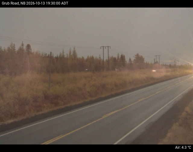Web Cam image of Grub Road (NB Highway 10)