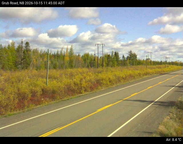 Web Cam image of Grub Road (NB Highway 10)