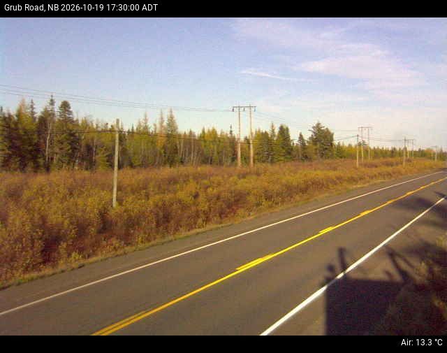 Web Cam image of Grub Road (NB Highway 10)