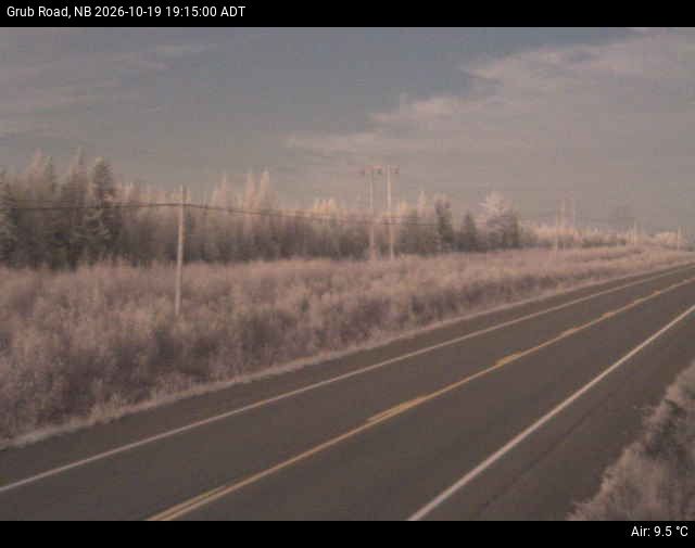 Web Cam image of Grub Road (NB Highway 10)
