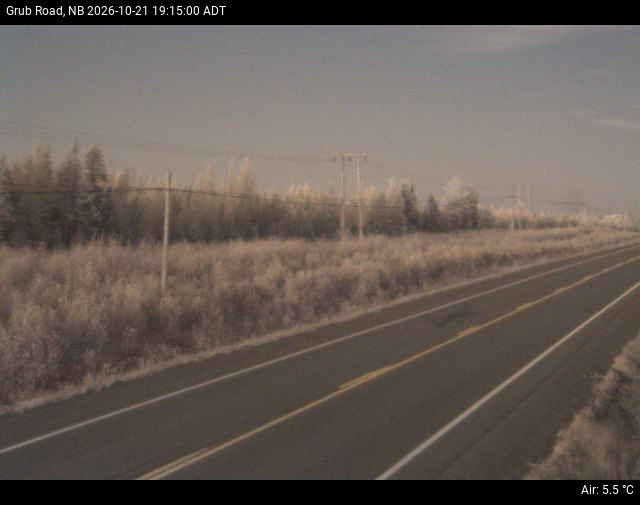 Web Cam image of Grub Road (NB Highway 10)