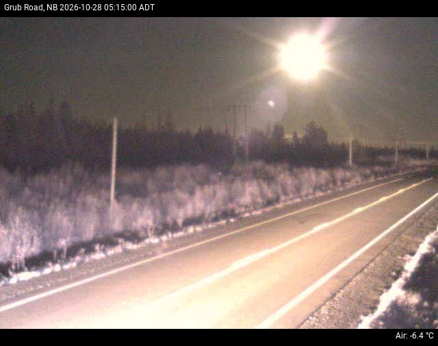 Web Cam image of Grub Road (NB Highway 10)