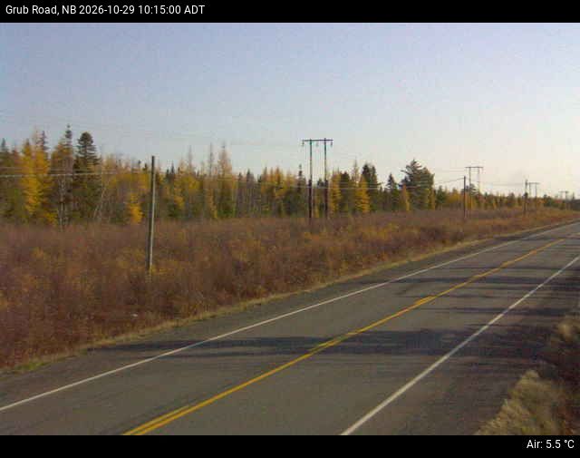 Web Cam image of Grub Road (NB Highway 10)