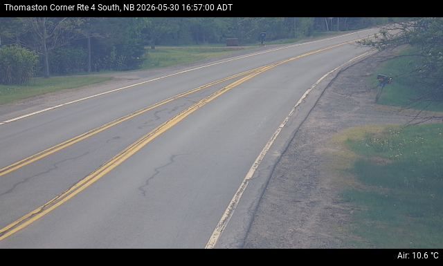 Web Cam image of Thomaston Corner (NB Highway 4)
