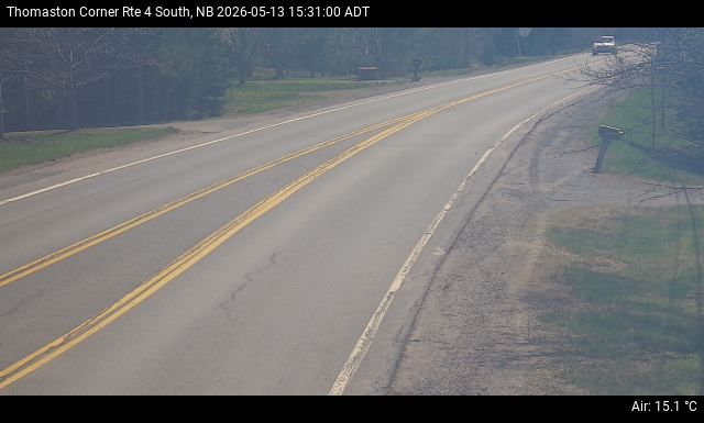 Web Cam image of Thomaston Corner (NB Highway 4)