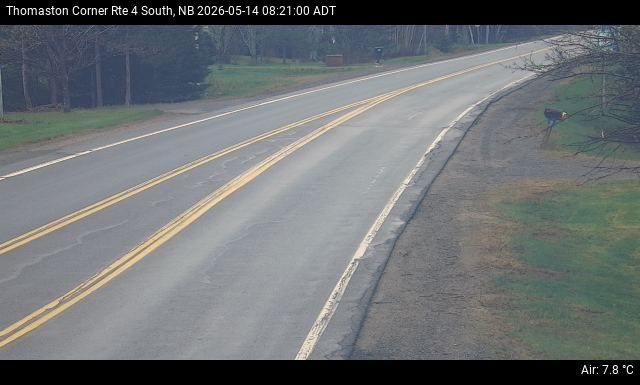 Web Cam image of Thomaston Corner (NB Highway 4)