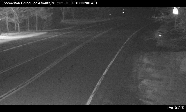 Web Cam image of Thomaston Corner (NB Highway 4)