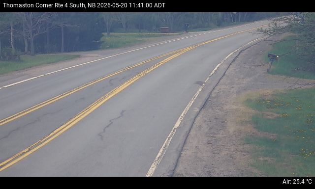 Web Cam image of Thomaston Corner (NB Highway 4)