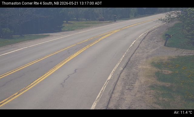 Web Cam image of Thomaston Corner (NB Highway 4)