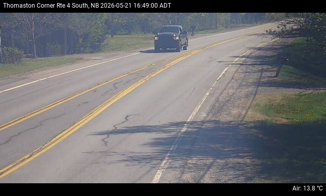 Web Cam image of Thomaston Corner (NB Highway 4)