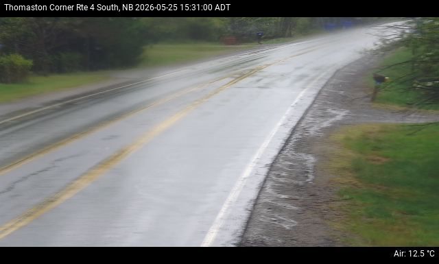 Web Cam image of Thomaston Corner (NB Highway 4)