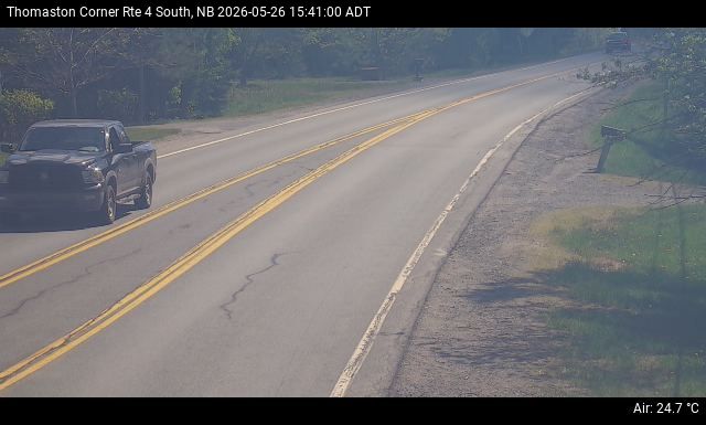 Web Cam image of Thomaston Corner (NB Highway 4)
