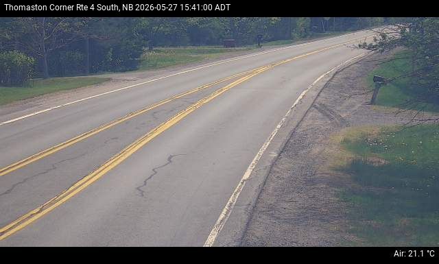 Web Cam image of Thomaston Corner (NB Highway 4)