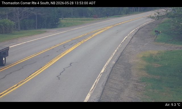 Web Cam image of Thomaston Corner (NB Highway 4)