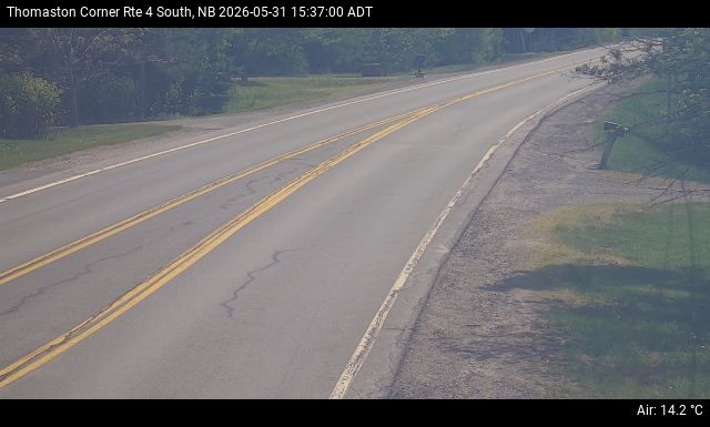 Web Cam image of Thomaston Corner (NB Highway 4)