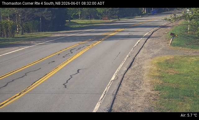 Web Cam image of Thomaston Corner (NB Highway 4)